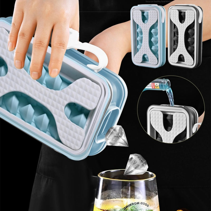 2 en 1 Botella Molde de Hielo de Silicona – Haz Esferas Perfectas y Llévalas Contigo | Creativo y Portátil para Verano