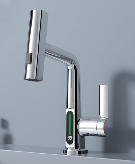 Grifo Inteligente con Pantalla Digital y Cabezal Extraíble – Tecnología y Elegancia en un Solo Producto