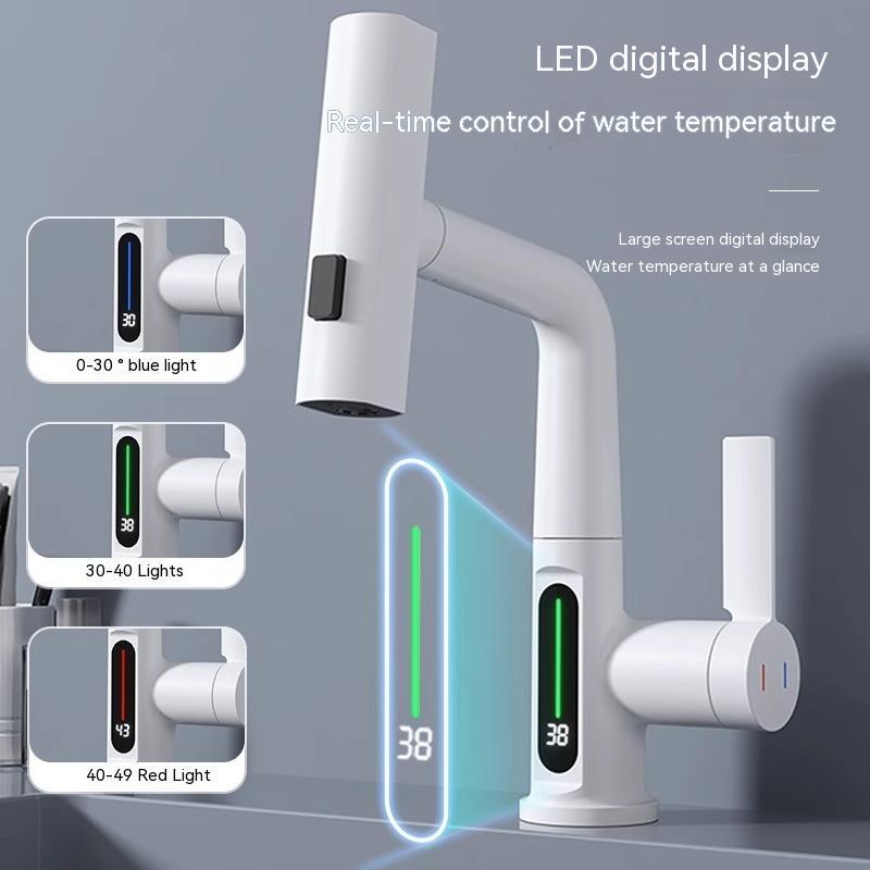 Grifo Inteligente con Pantalla Digital y Cabezal Extraíble – Tecnología y Elegancia en un Solo Producto
