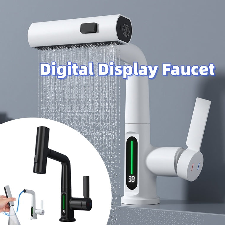 Grifo Inteligente con Pantalla Digital y Cabezal Extraíble – Tecnología y Elegancia en un Solo Producto