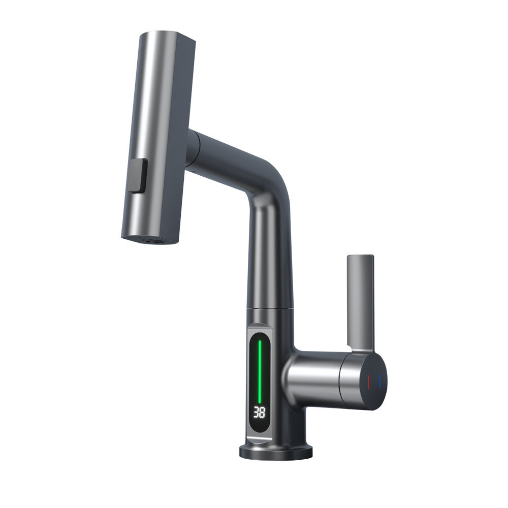 Grifo Inteligente con Pantalla Digital y Cabezal Extraíble – Tecnología y Elegancia en un Solo Producto