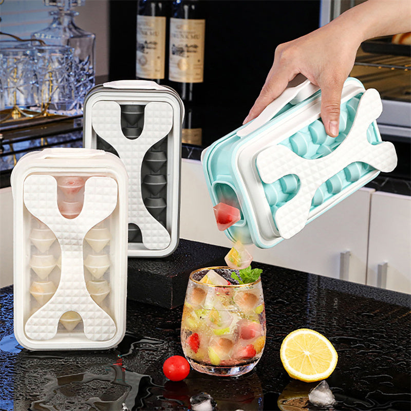 2 en 1 Botella Molde de Hielo de Silicona – Haz Esferas Perfectas y Llévalas Contigo | Creativo y Portátil para Verano